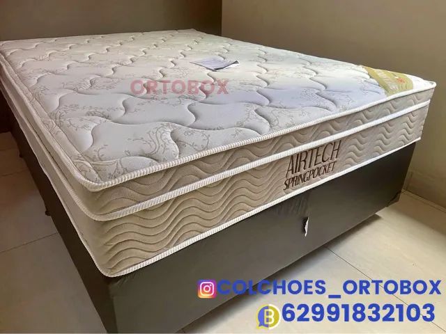 Base e Colchão Queen size airtech da ortobom  - Foto 2