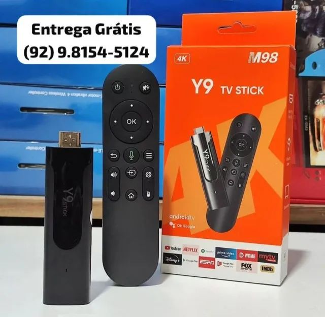 Android Tv Y9 - M 98 Android 4k -  Entrega das 9 até 22hrs - Foto 2