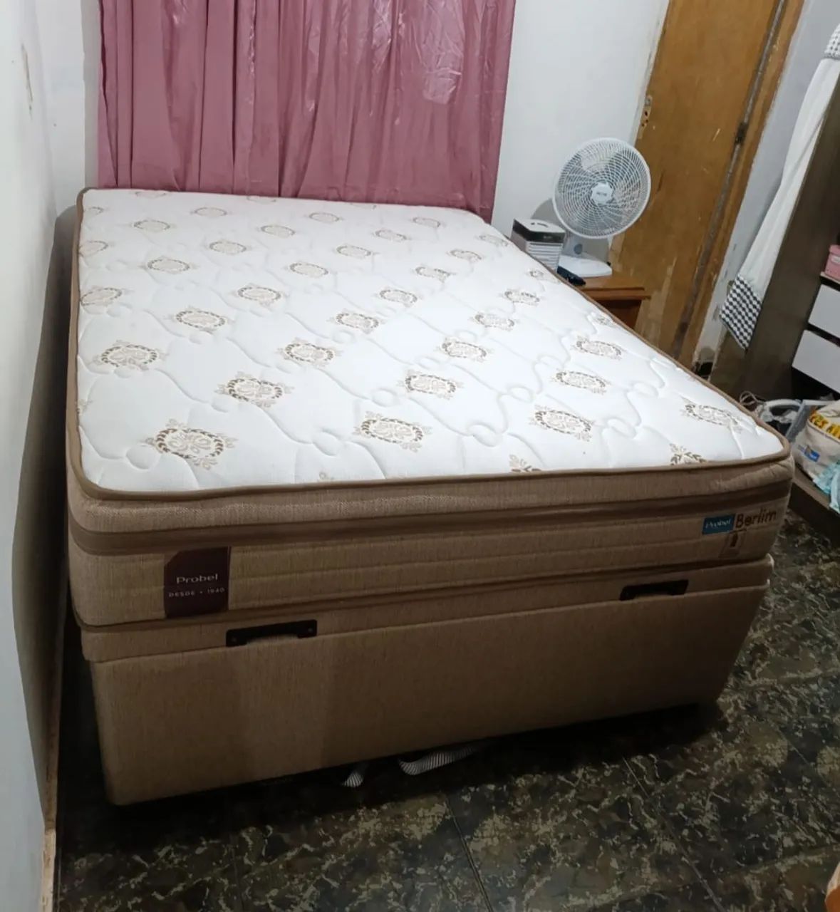 Cama Box Baú blindado  Casal Probel Berlim molas ensacadas b - Foto 2