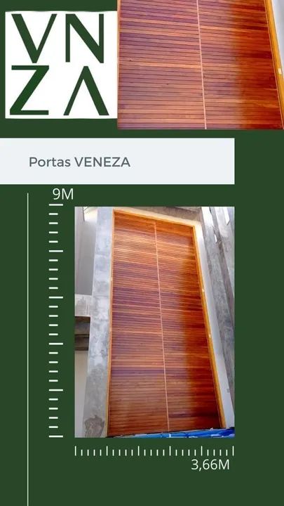 Portas pivotante em madeira maciça  - Foto 5