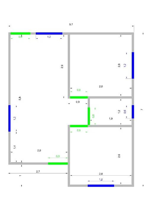 Construção de casa com 2 quartos, sala, cozinha, banheiro, de laje, 40m², R$ 44.000+ frete