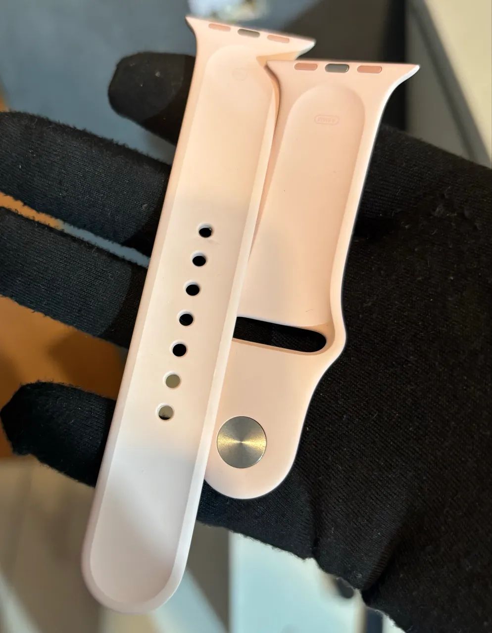 Pulseira Apple Watch rosa M/L 44mm Original Apple - Foto 3