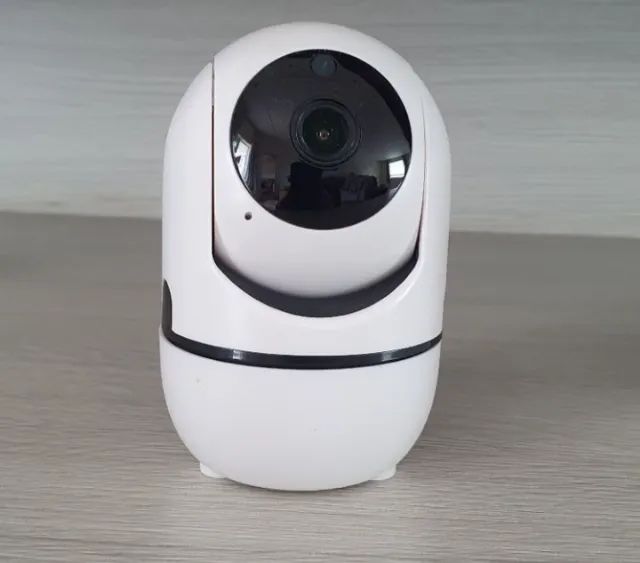 Câmera Wi-Fi Babá Eletrônica Acesso Pelo Celular Possui Alto-Falantes Visão Noturna Alarme - Foto 2