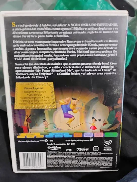 DVD - A Nova Onda do Imperador - Walt Disney - Foto 2
