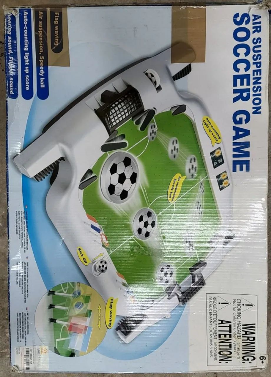 Futebol de mesa soccer game com impulso a ar