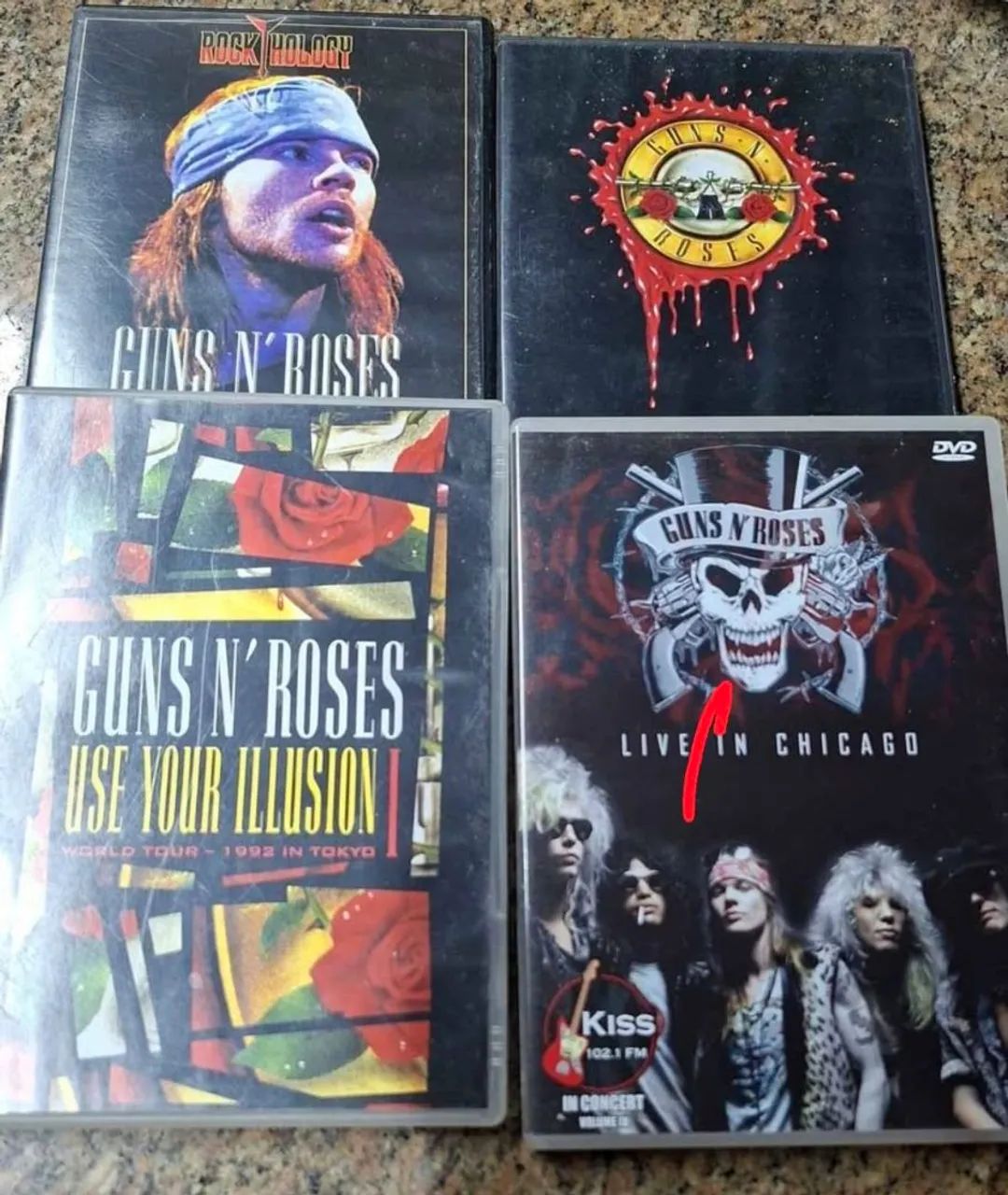 DVDs guns n roses 