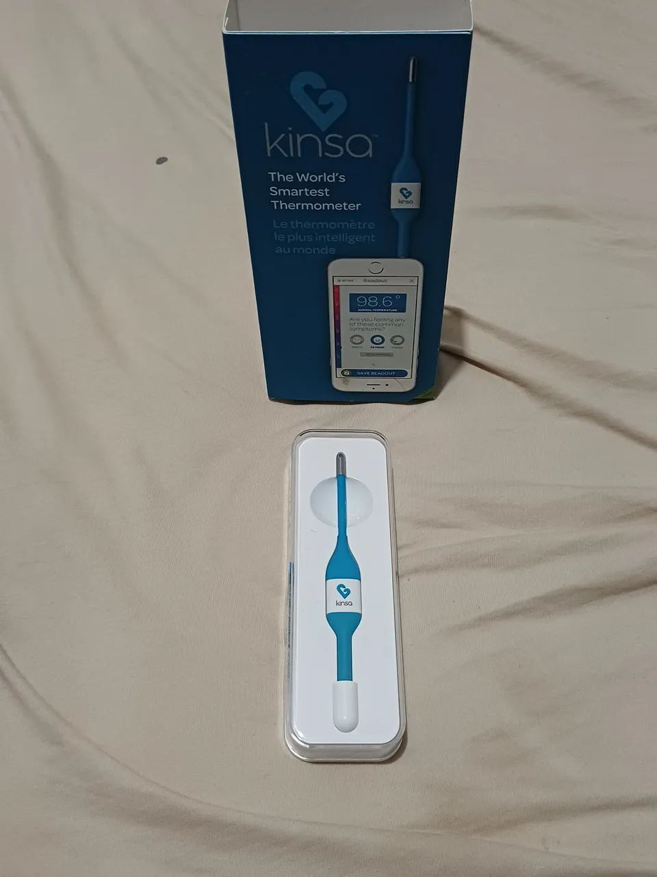 Termômetro inteligente digital Kinsa QuickCare para celular - Foto 4