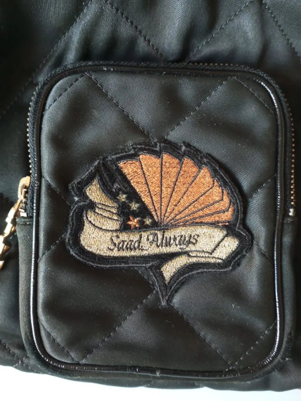 Bolsa matelassê preta Saad. - Foto 5