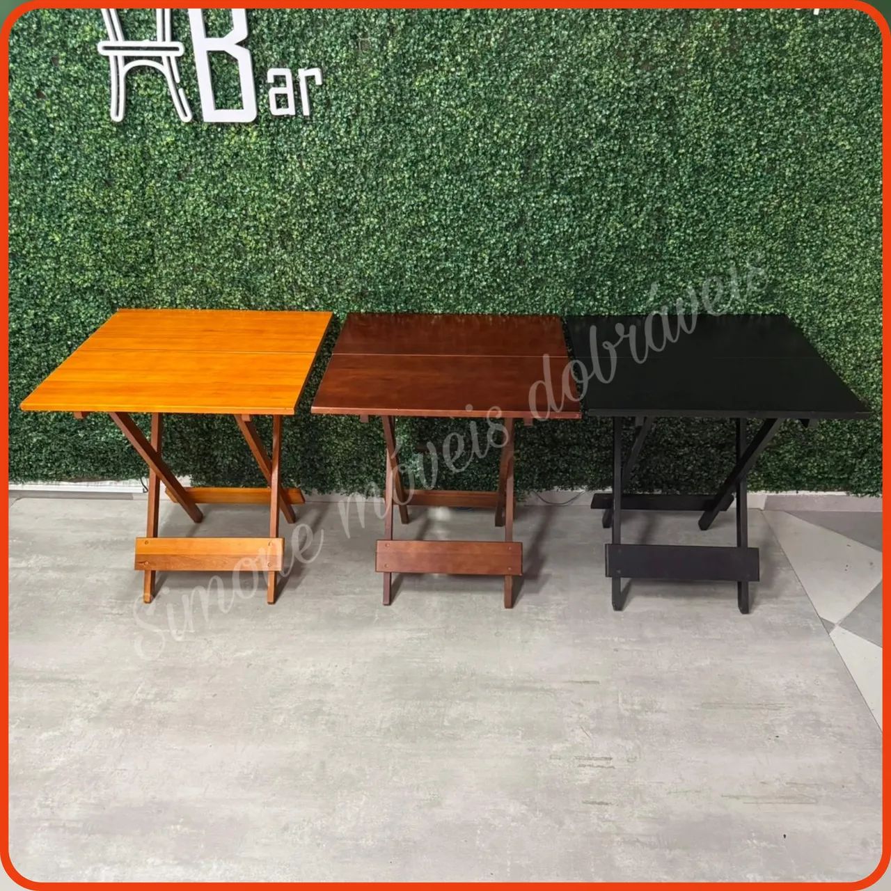 Conjunto Dobrável Madeira maciça  - Foto 5