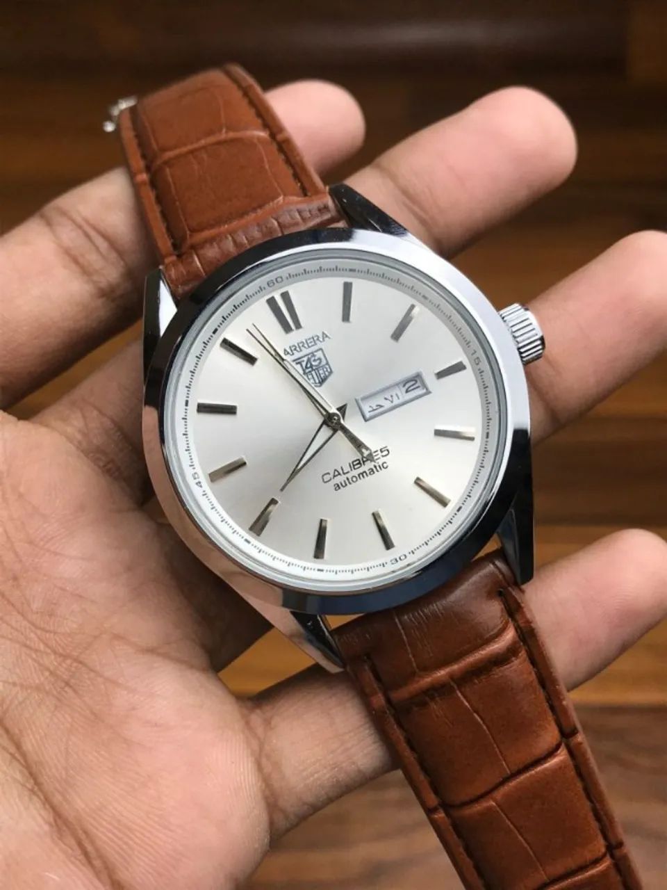 Relógio TAG HEUER CARRERA AUTOMÁTIC PULSEIRA DE COURO  - Foto 5