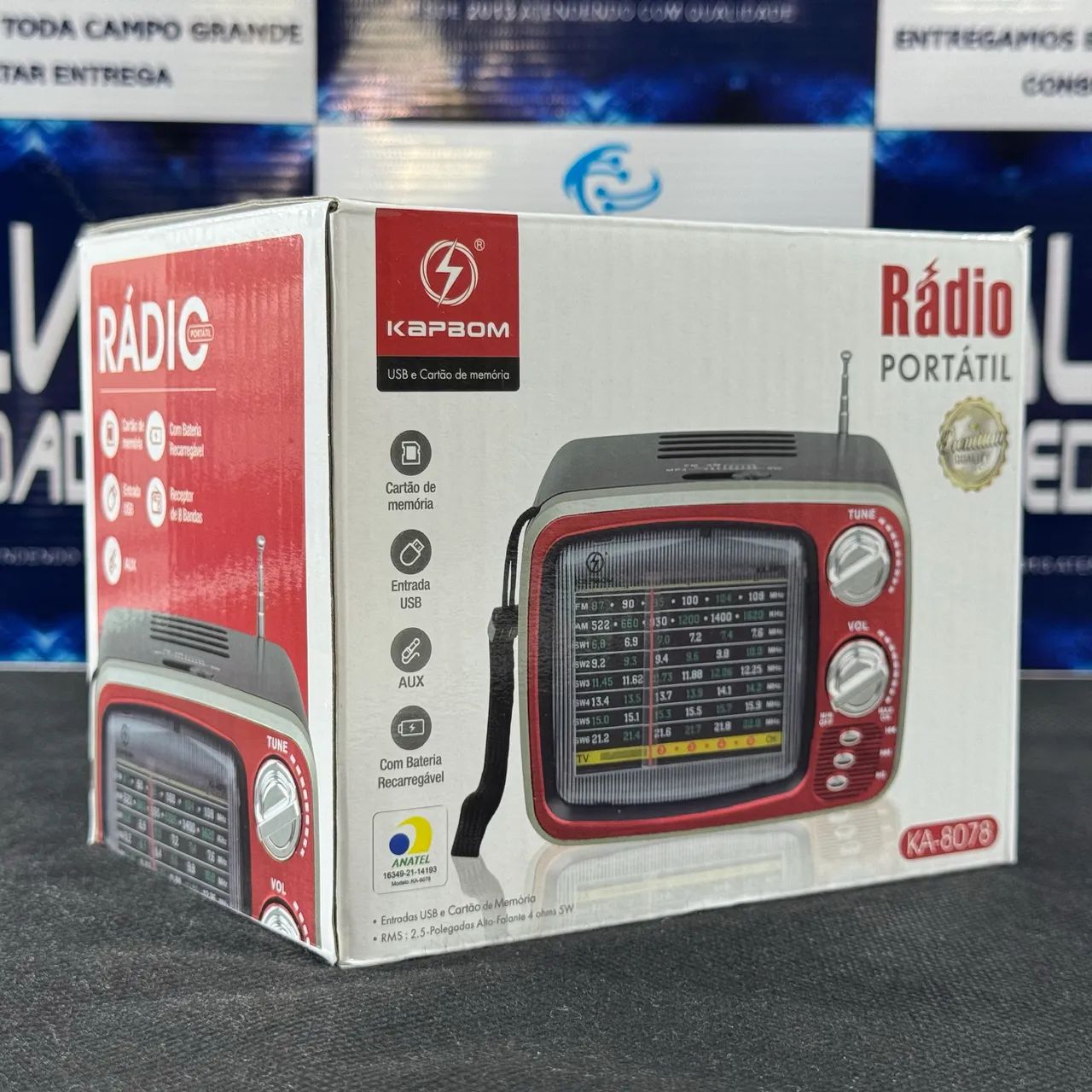 Rádio FM estilo retrô com bluetooth  - Foto 4