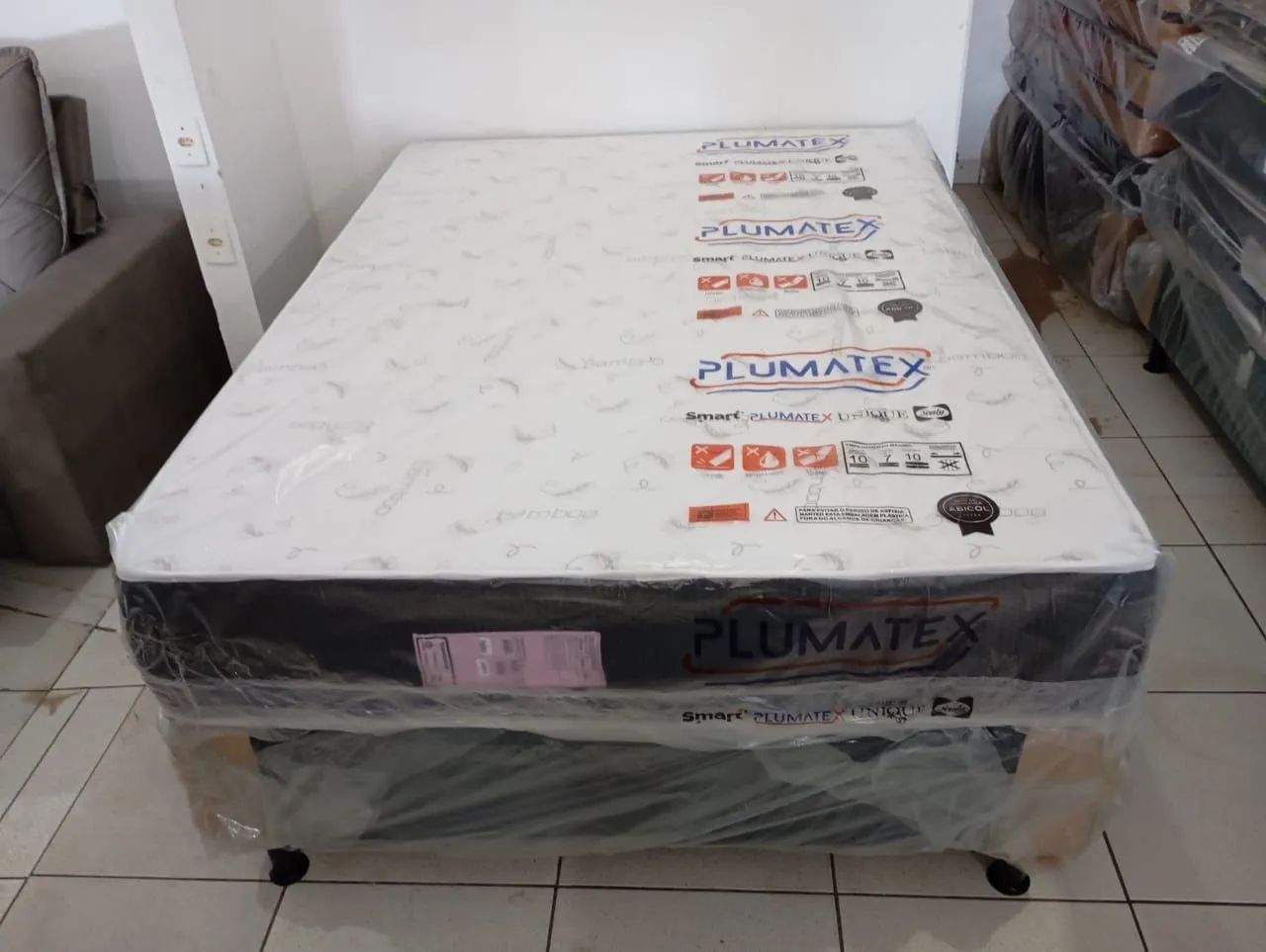 Cama box casal base mais colchão d 33 29 cm  - Foto 5