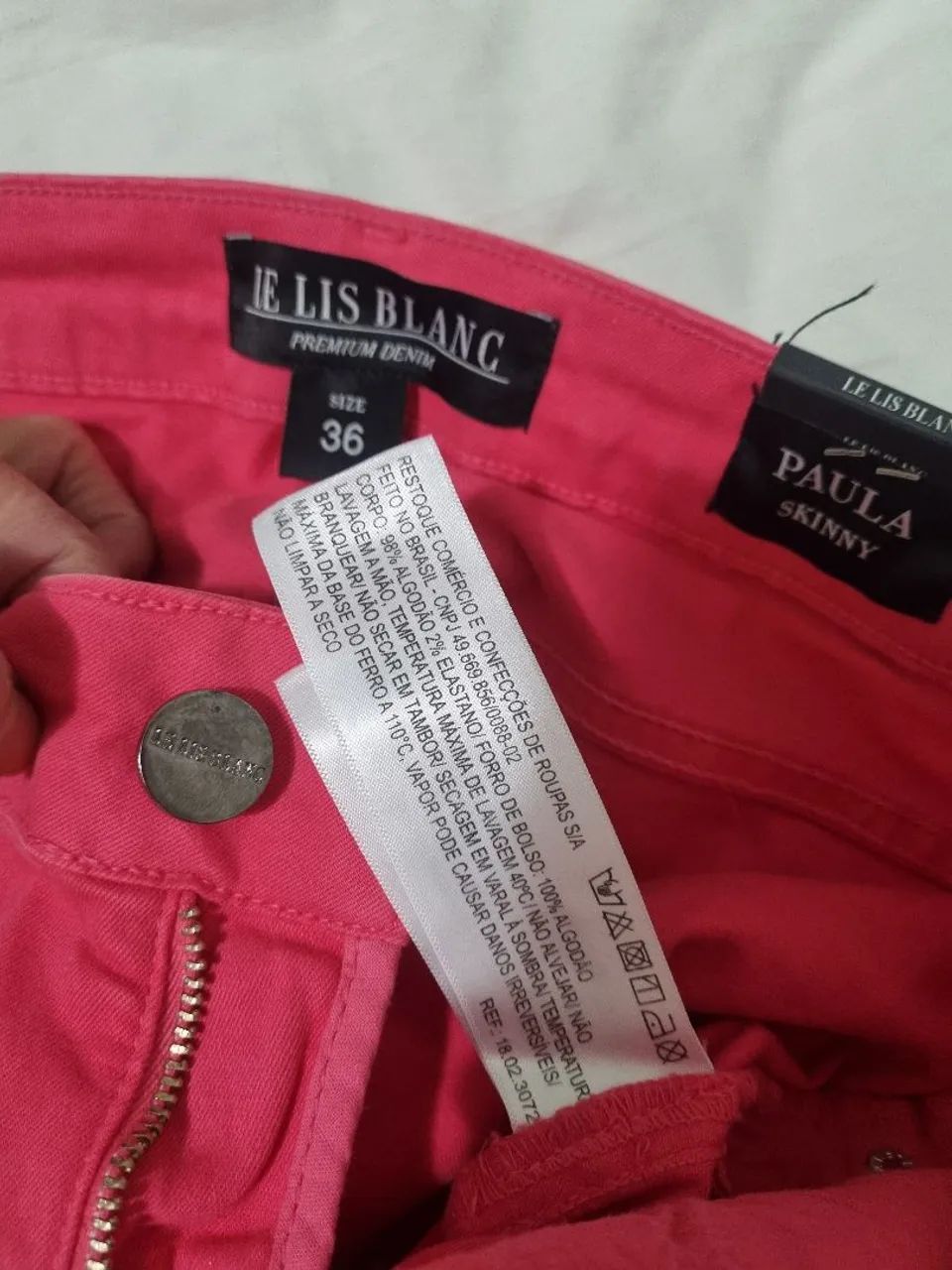 Calça skinny nova le lis blanc, 36, veste 38 - Foto 5