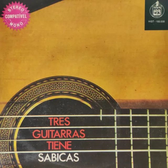 disco de vinil lp sabicas - tres guitarras tiene