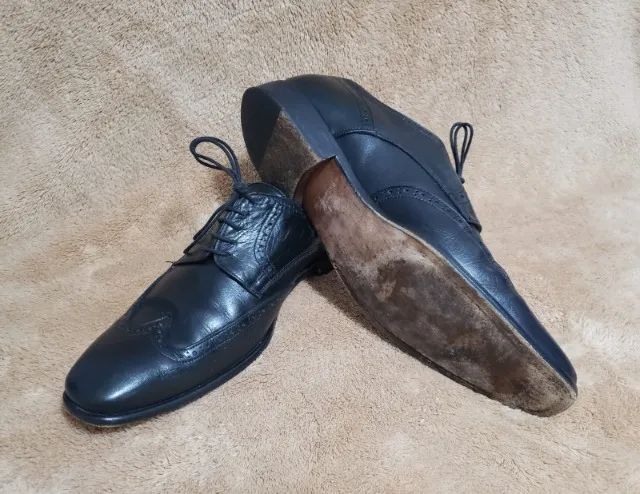 Sapato Florsheim Oxford 100% Couro Premium Made in Italy Estado de Novo Oportunidade   - Foto 3