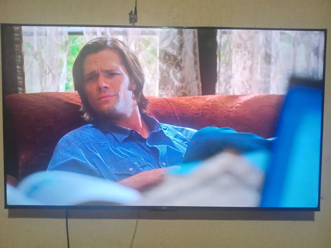 TV Smart 55 polegadas 4k 3 meses de uso completa com pezinho com nota fiscal