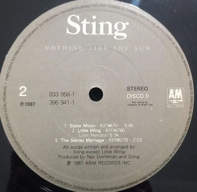 Disco de Vinil LP Sting Nothing Like The Sun (DISCO II) - Foto 3