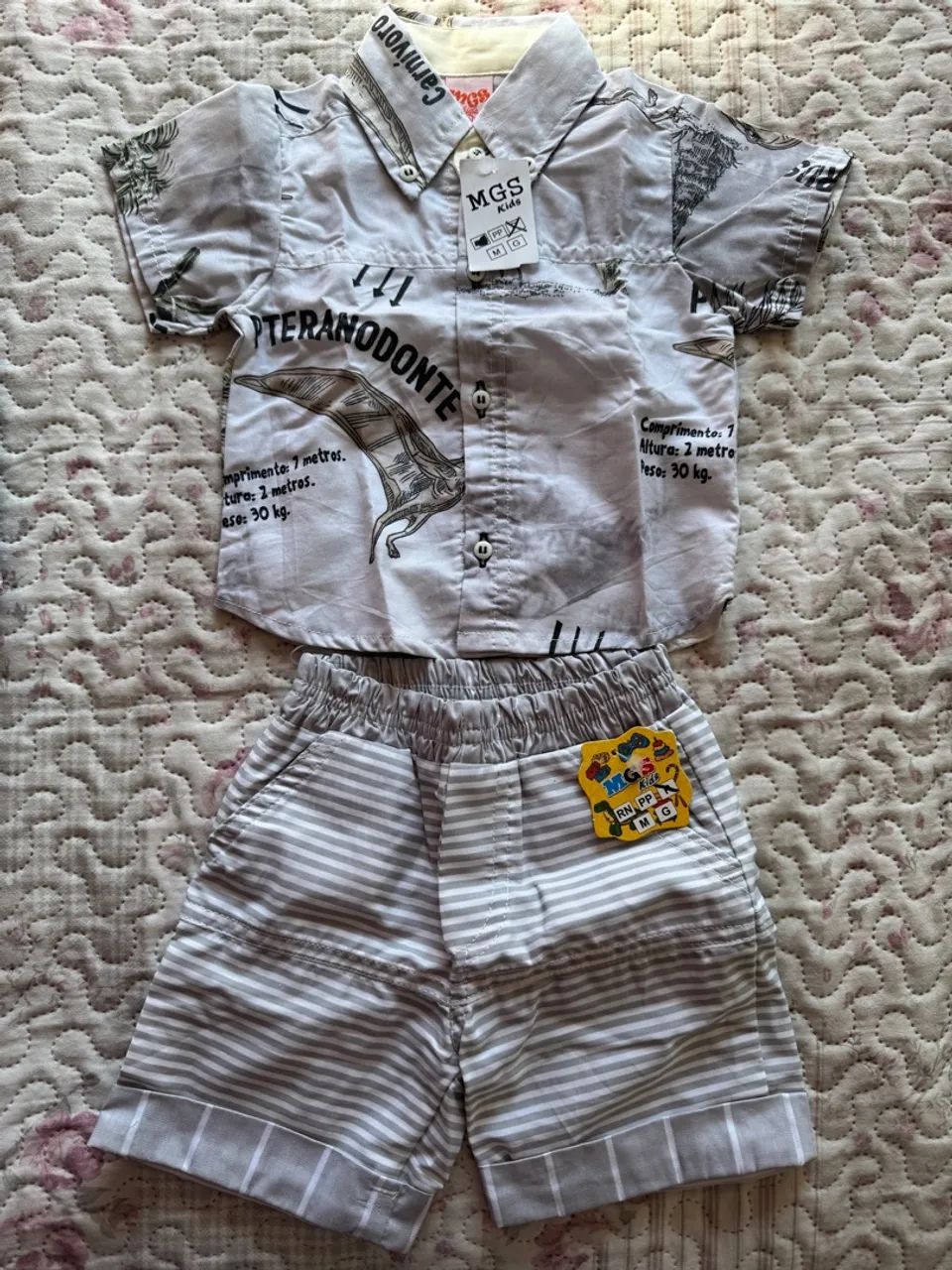 Conjunto infantil de camisa e bermuda - Foto 5