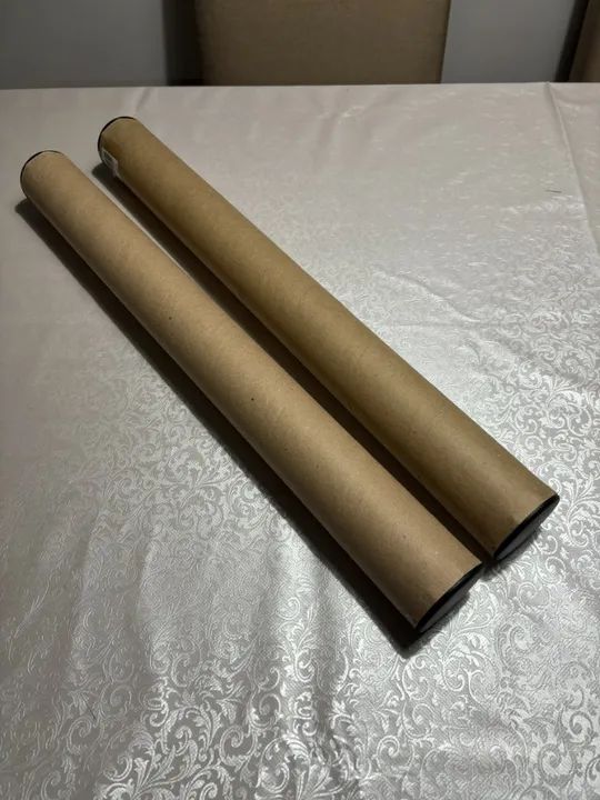 2 Tubos Postais 60 cm (Novos e com Tampa) - Foto 2