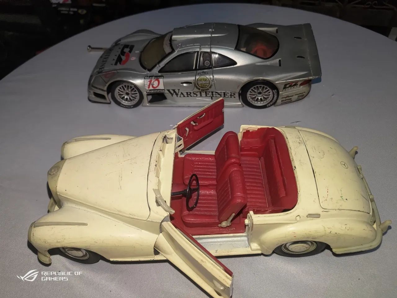 Carrinho de ferro Mercedes rara duas unidades para decoração restauração - Foto 3