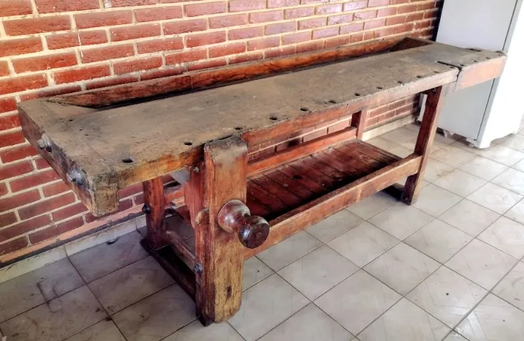 Bancada de Marceneiro Antiga Madeira Maciça