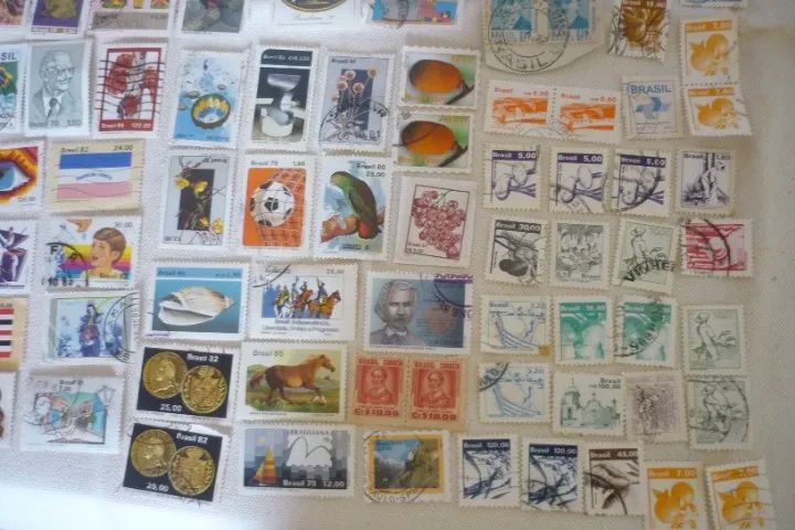 Selos Antigos Do Brasil A Classificar Lote Com 130 Leia Desc (Usado) - Foto 4