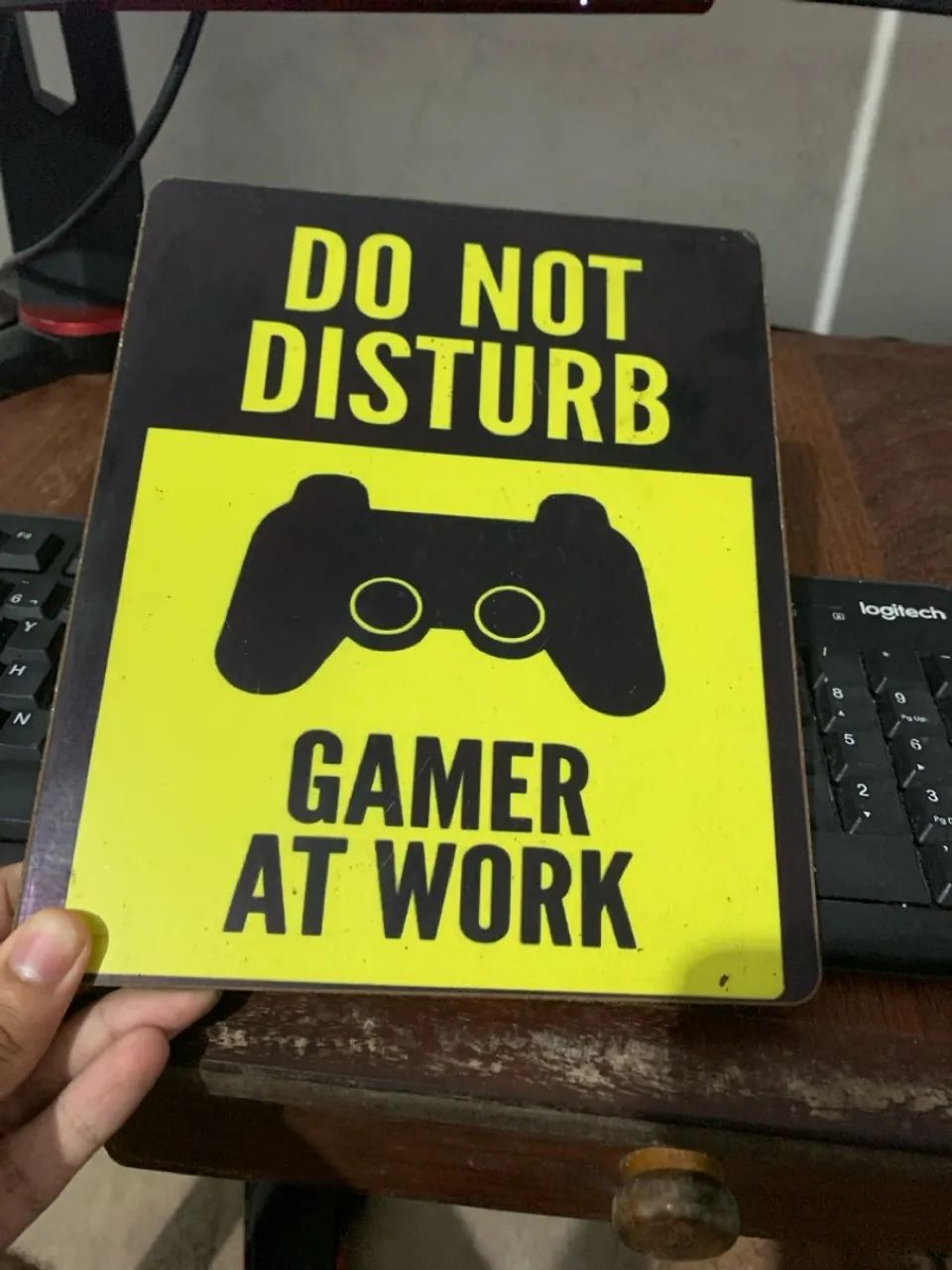 Placa Decorativa Gamer - Do Not Disturb