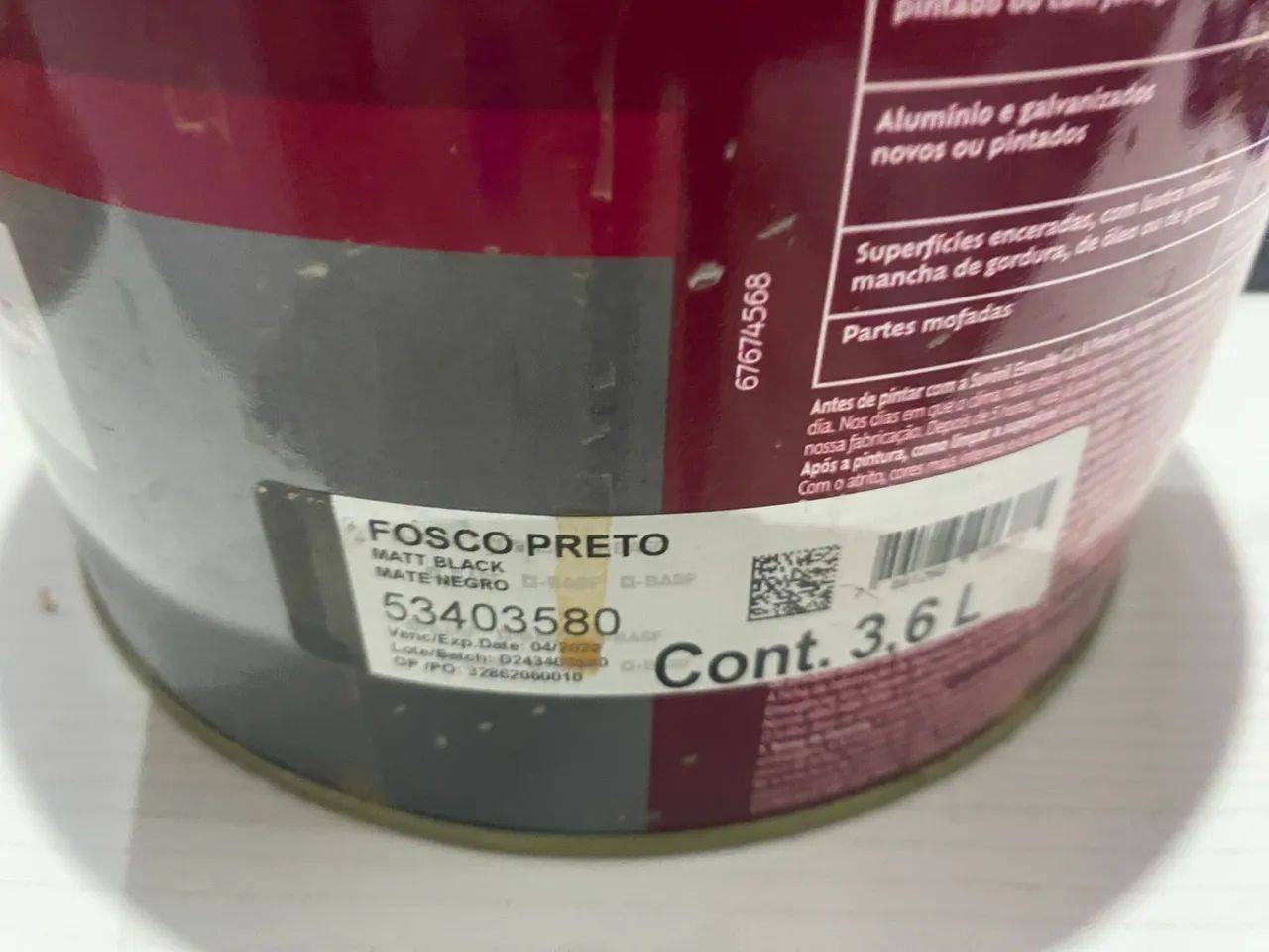 Tinta Esmalte na cor - Preta - Galao 3,600 Litro - Foto 3