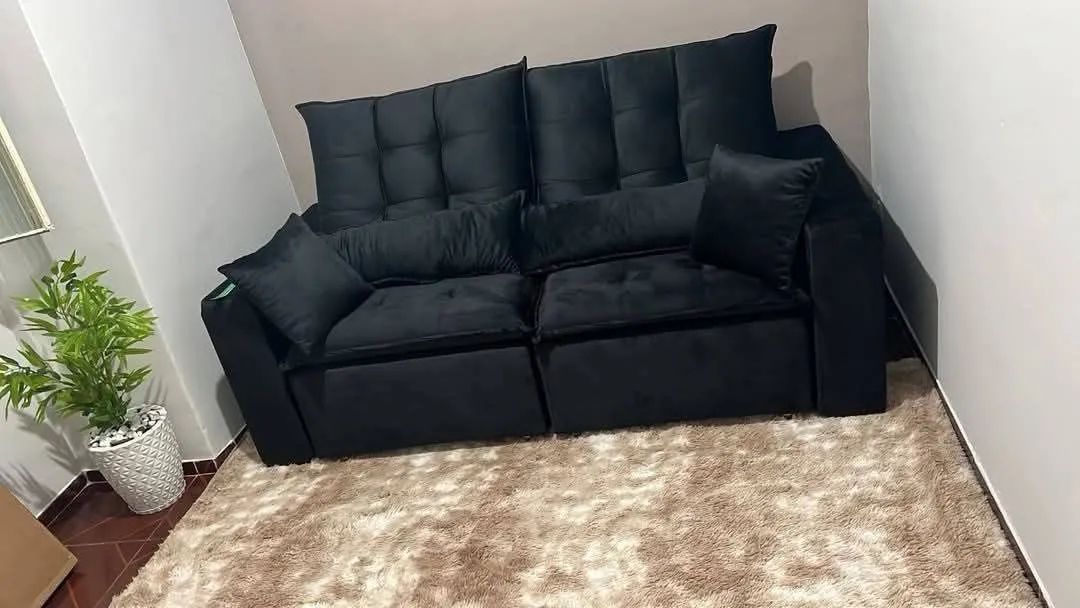 Sofá retrátil e reclinável, Premium luxo - Foto 4