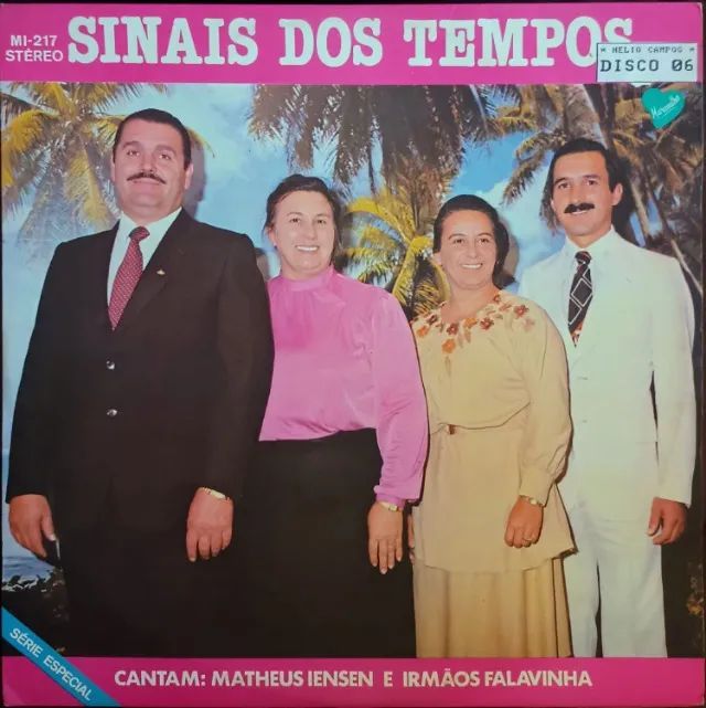 Lp Disco de Vinil Gospel Evangélico - Matheus Iensen - Sinais Dos Tempos - Raro