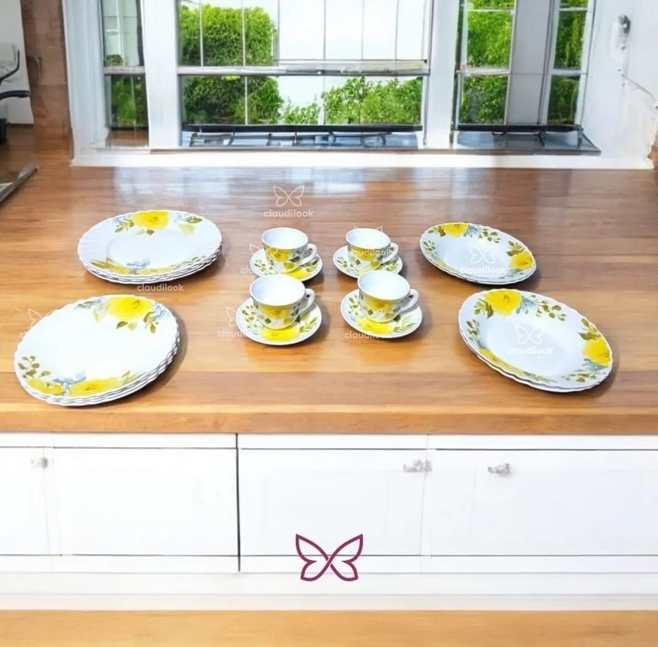 Jogo de Jantar em Porcelanato de 20 peças R$224,99