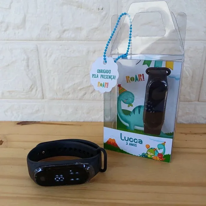 Pulseira Smartwatch Infantil - Lembrancinha Aniversário