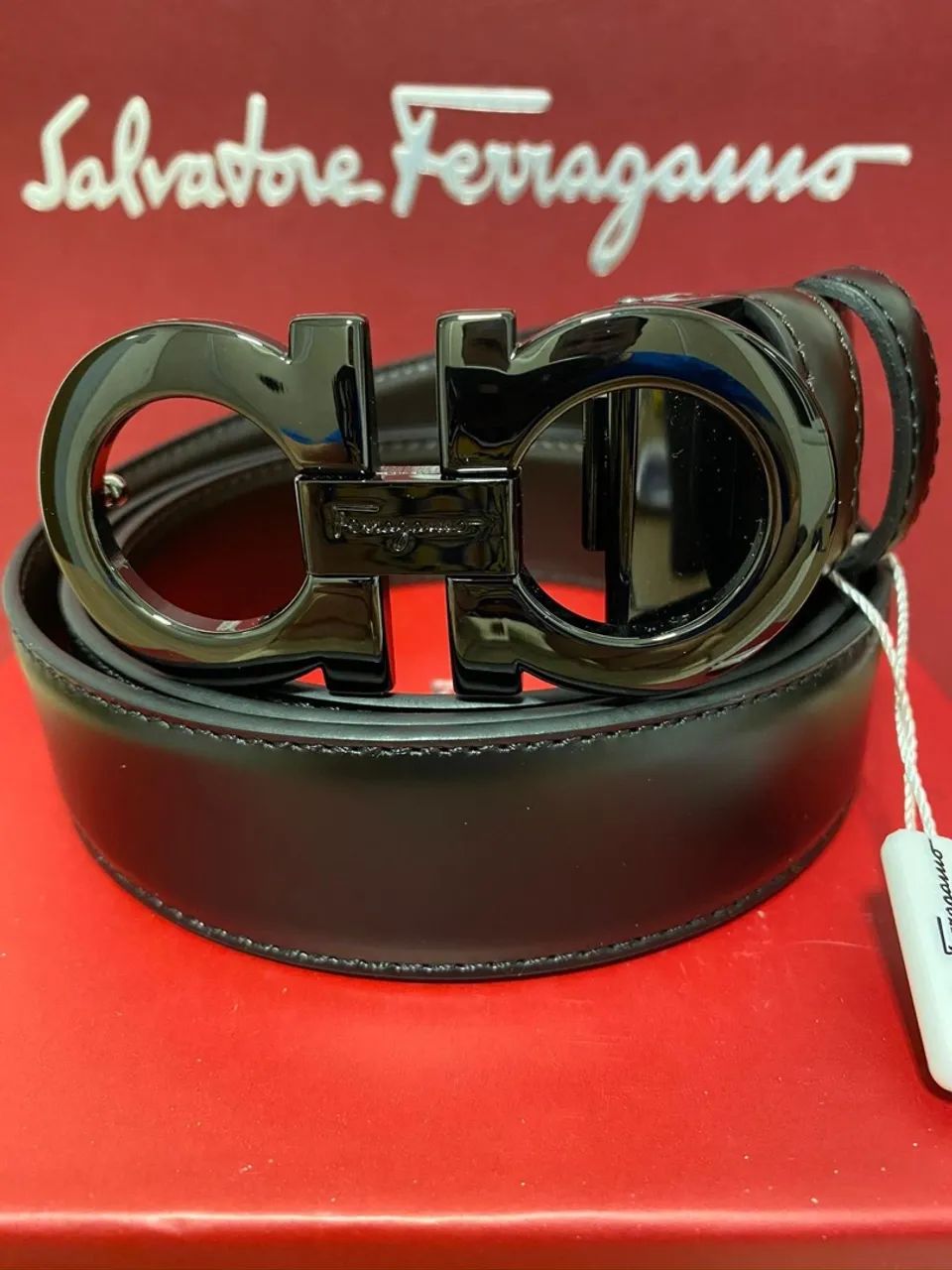 Cinto Salvatore Ferragamo Gancine Original Black 