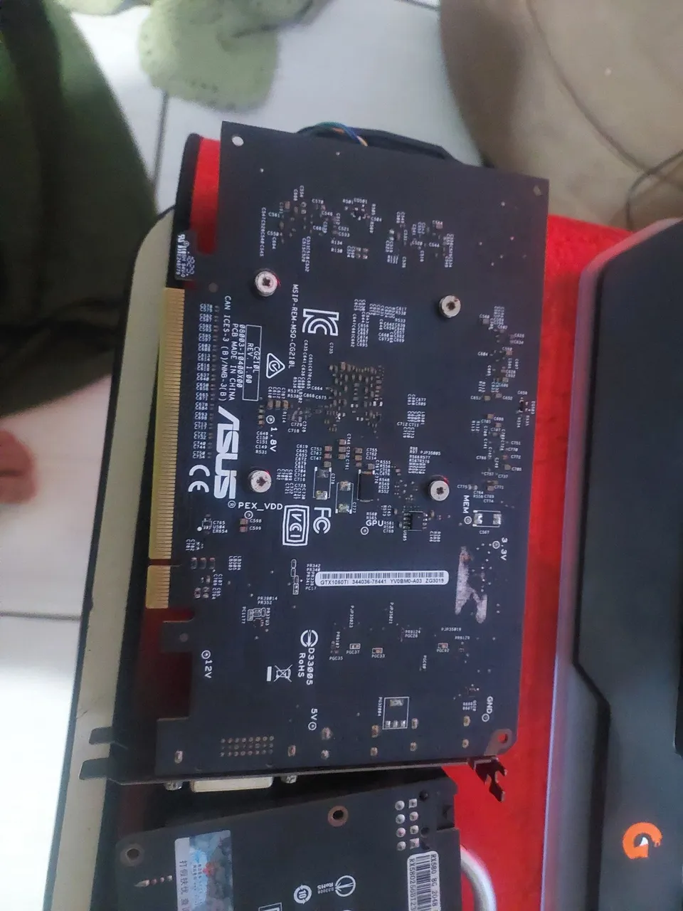 Placas de video gtx1050 ti e rx580 8gb