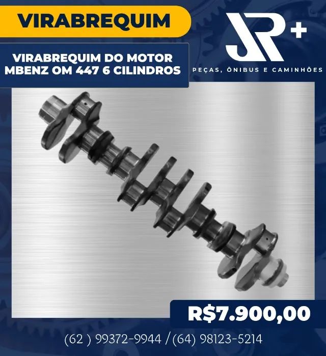 Virabrequim do Motor Mercedes-Benz OM 447 6 Cilindros