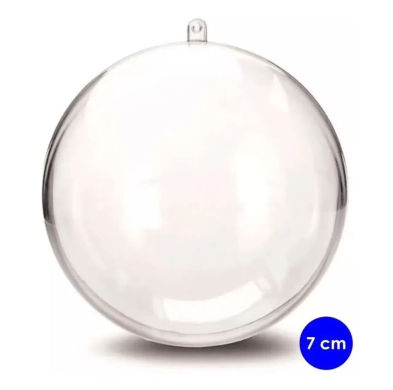 Oportunidade - 140 Bolas de Acrílico Transparente 7cm para Decoração