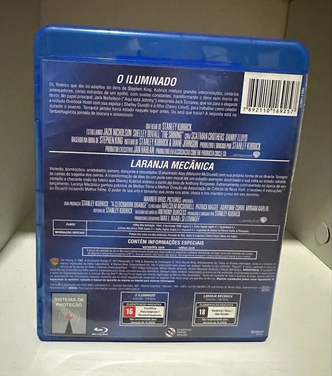 Blu Ray - O Iluminado + Laranja Mecânica  - Foto 2