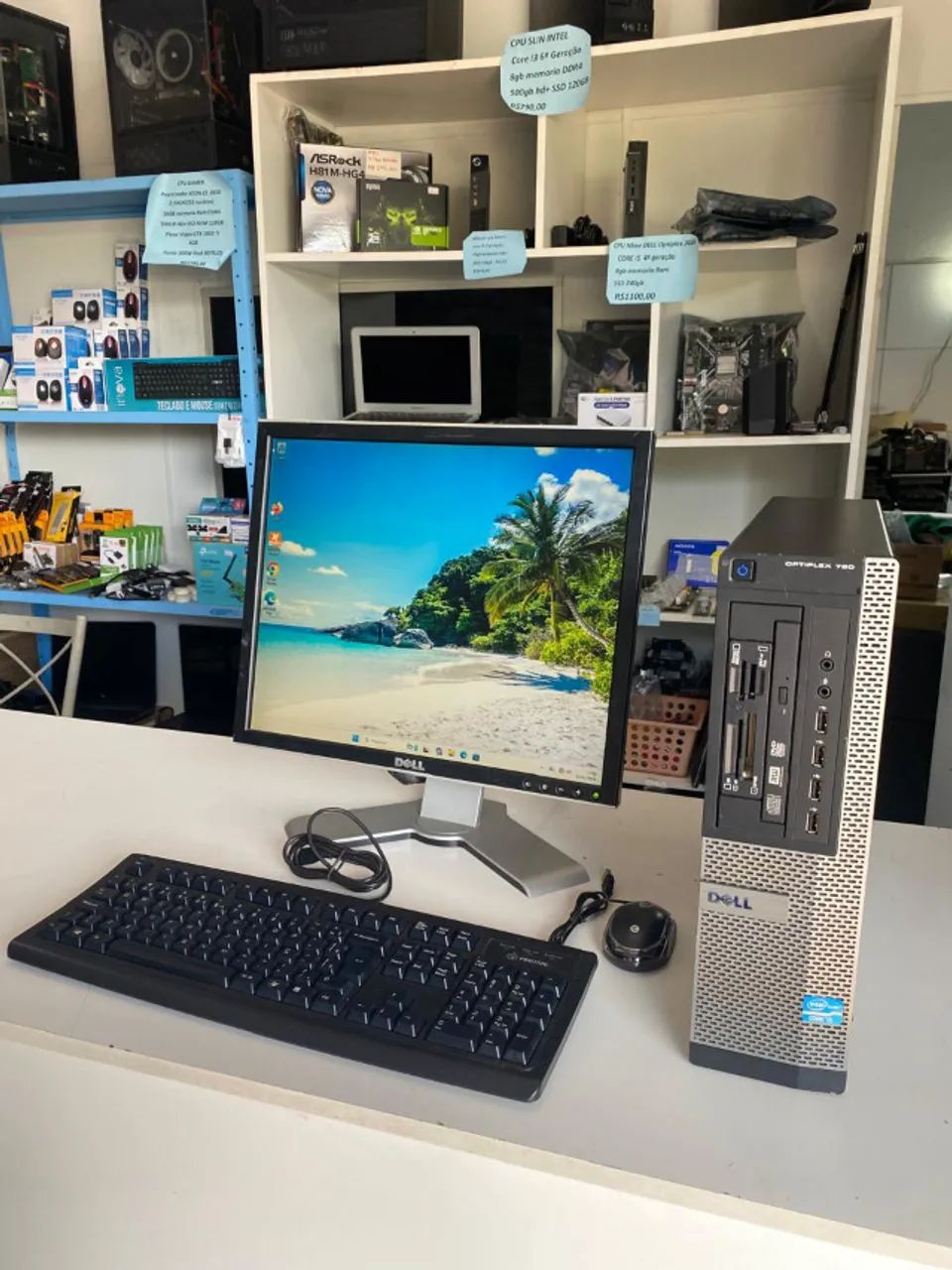 computador completo del790 core i5 2ªger/8gb mem/320gb+120gb ssd/tela 19 pol garantia e nf - Foto 3