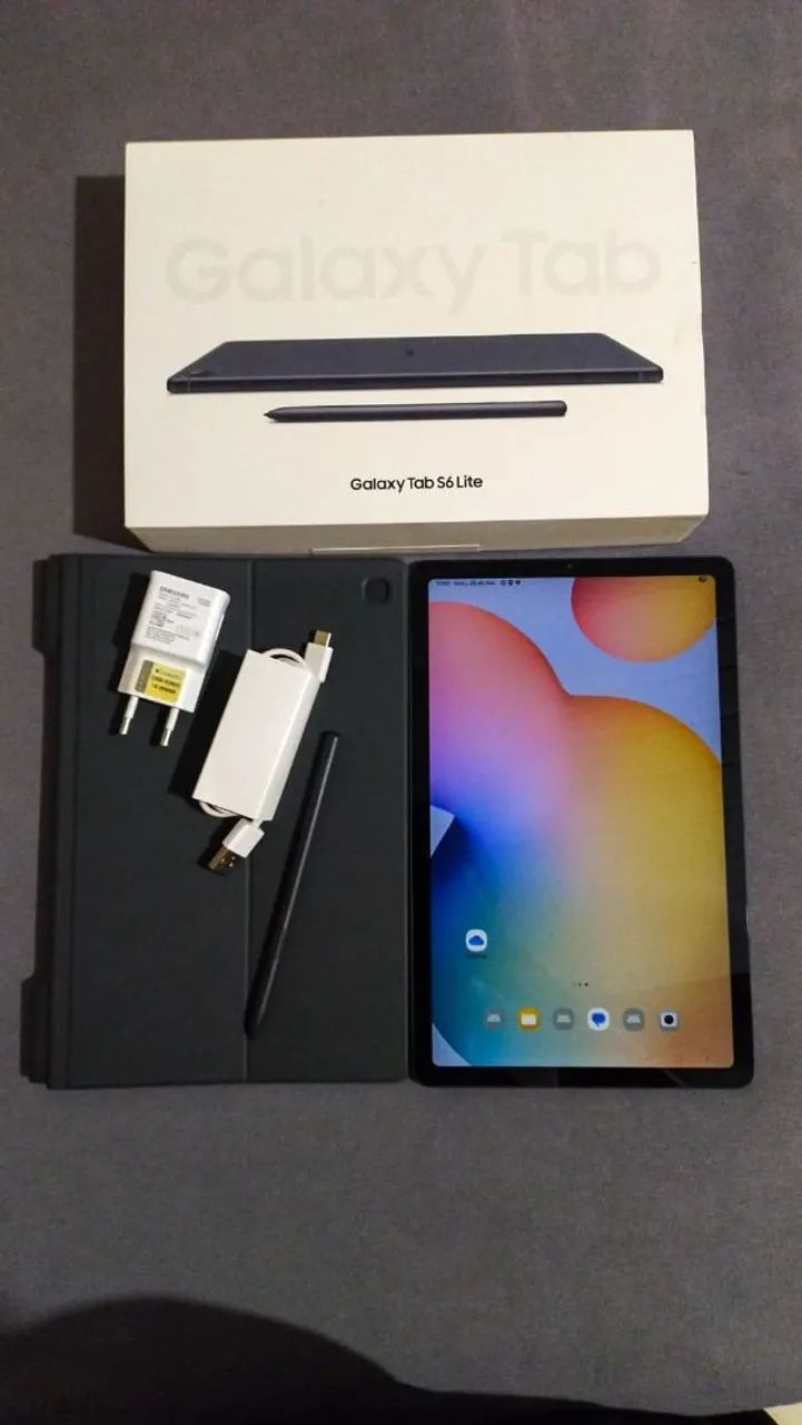 Tablet Samsung Galaxy tab s6 lite 64GB cinza - Foto 2
