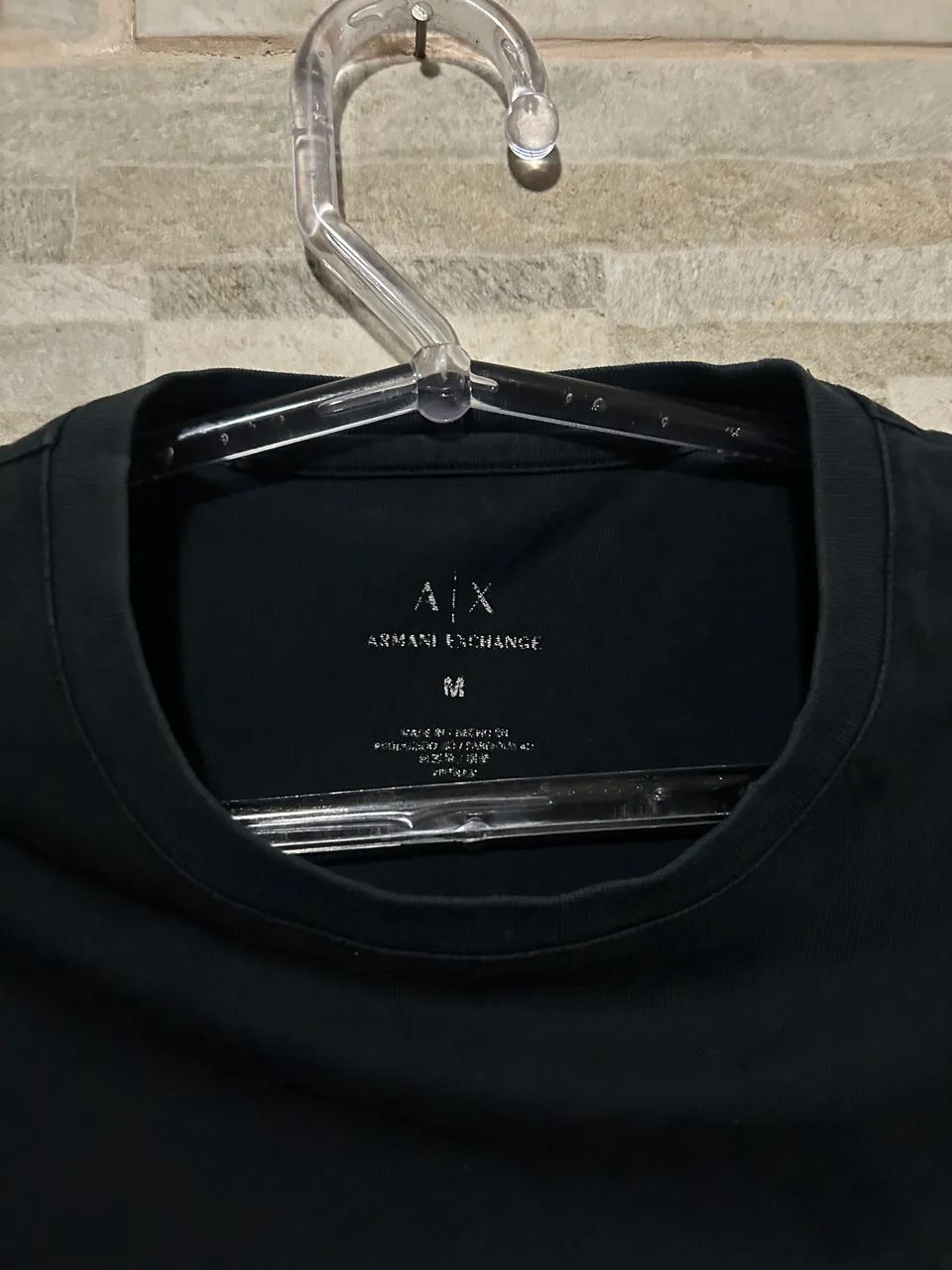 Camiseta grife azul Armani Exchange M - Foto 4