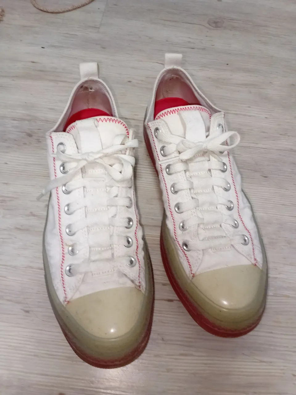 Tênis all star Chuck Branco com Sola Transparente