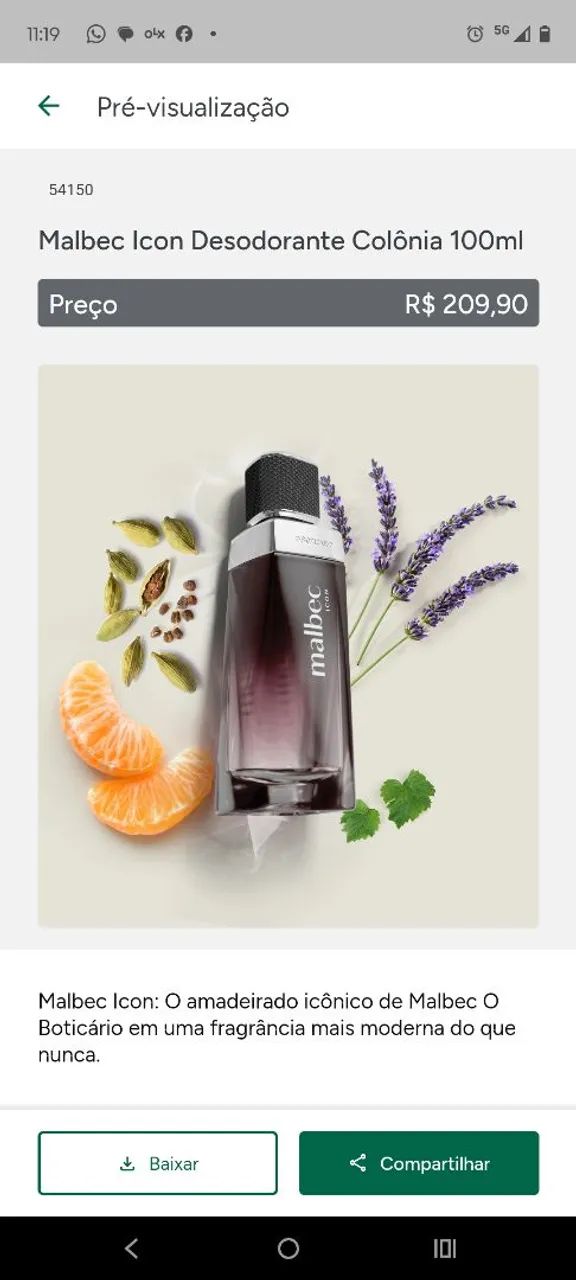 Perfume Malbec Icon 100ml  - Foto 2