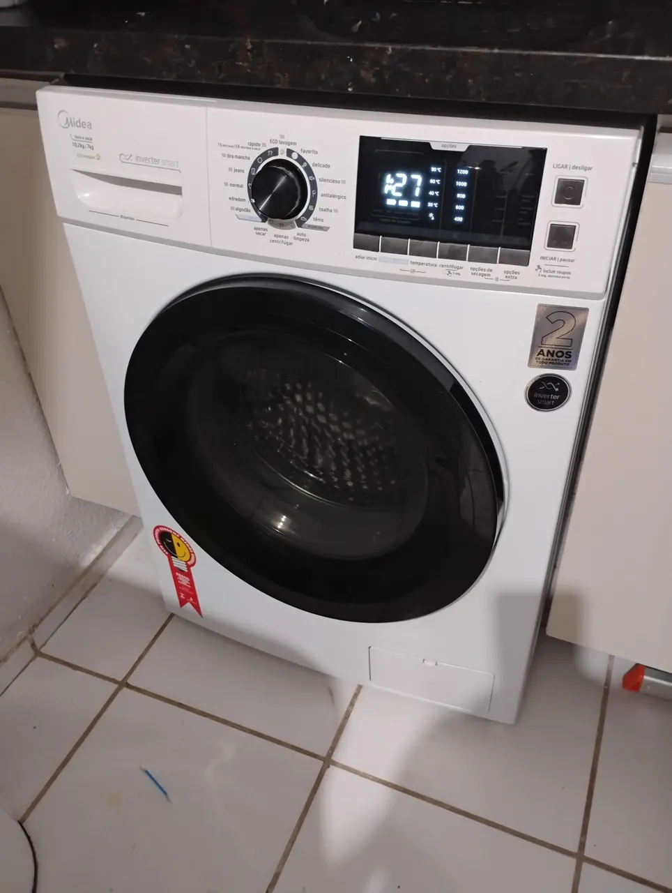 Máquina de Lavar Midea Inverter Smart 10,2kg