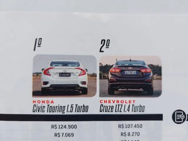 Honda Civic Touring e EXL 2017 - Revista Auto Esporte  - Foto 5