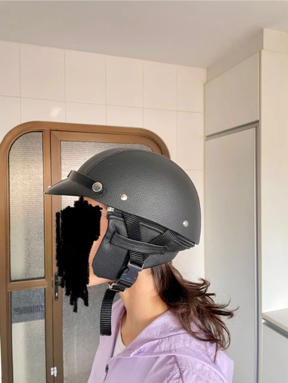 Capacete retrô clássico para scooter elétrica - Foto 2