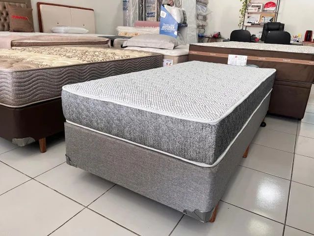 Promoção! Cama Box Solteiro Marca Umaflex Molas Ensacadas Confortável Nova!
