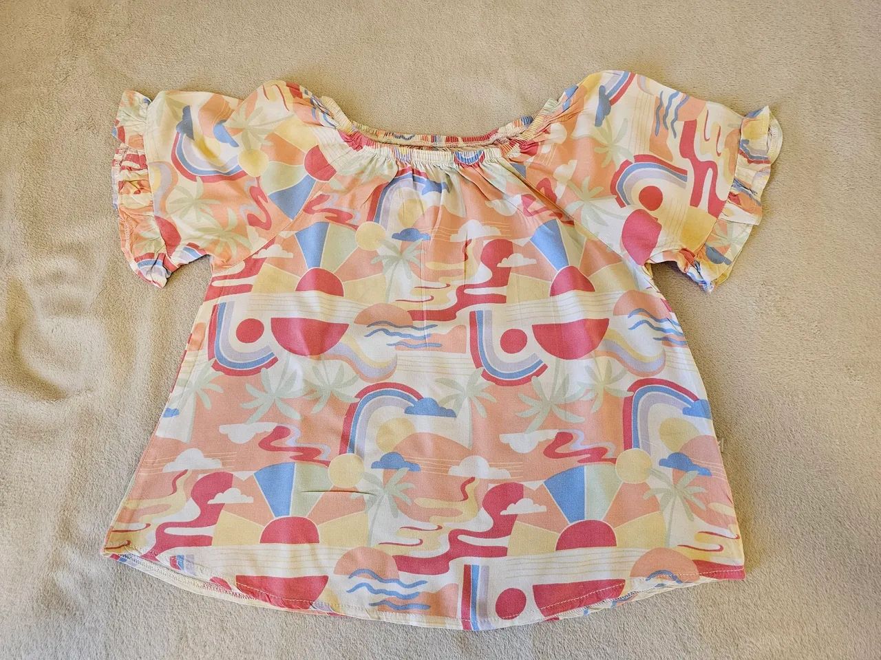 Blusa Infantil Estampa Litoral - Verão Divertido!