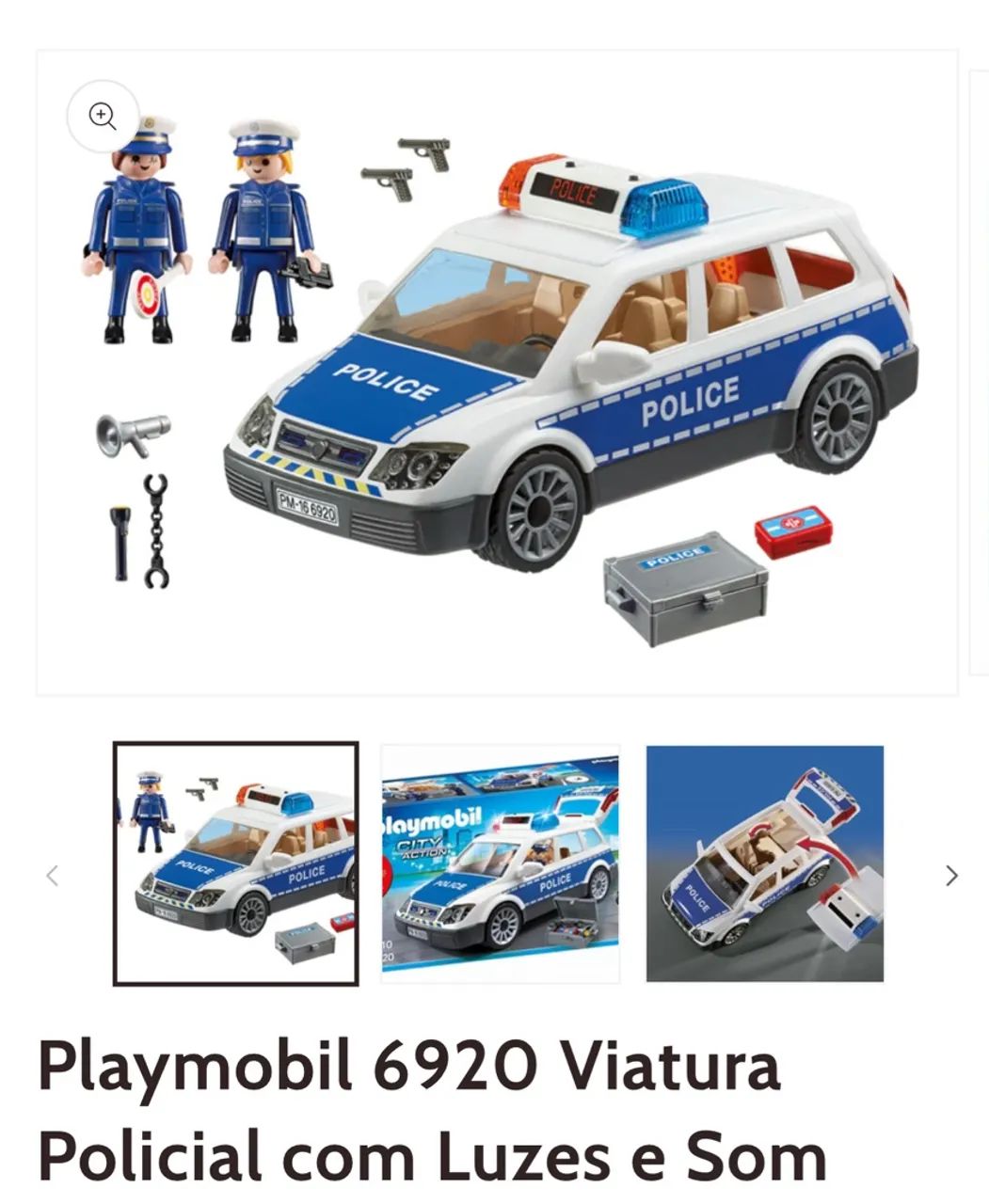 Conjunto Playmobil Polícia - Delegacia6919 + Viatura6920 + Helicóptero6921 - Ótimo estado! - Foto 2