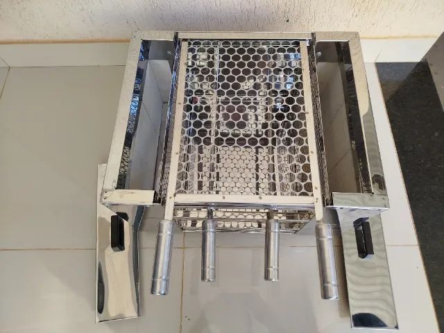 Churrasqueira inox ecológica sem fumaça  - Foto 4