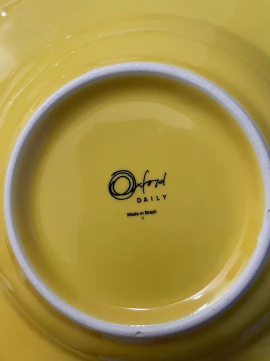 Jogo de louças amarelos Oxford 14 peças - Foto 3